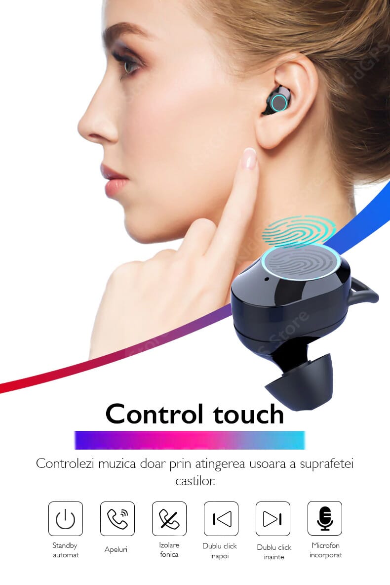Casti bluetooth Runmus G02 Casti bluetooth Runmus G02